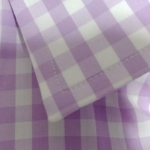 Sharp looking purple and white checkered shirt